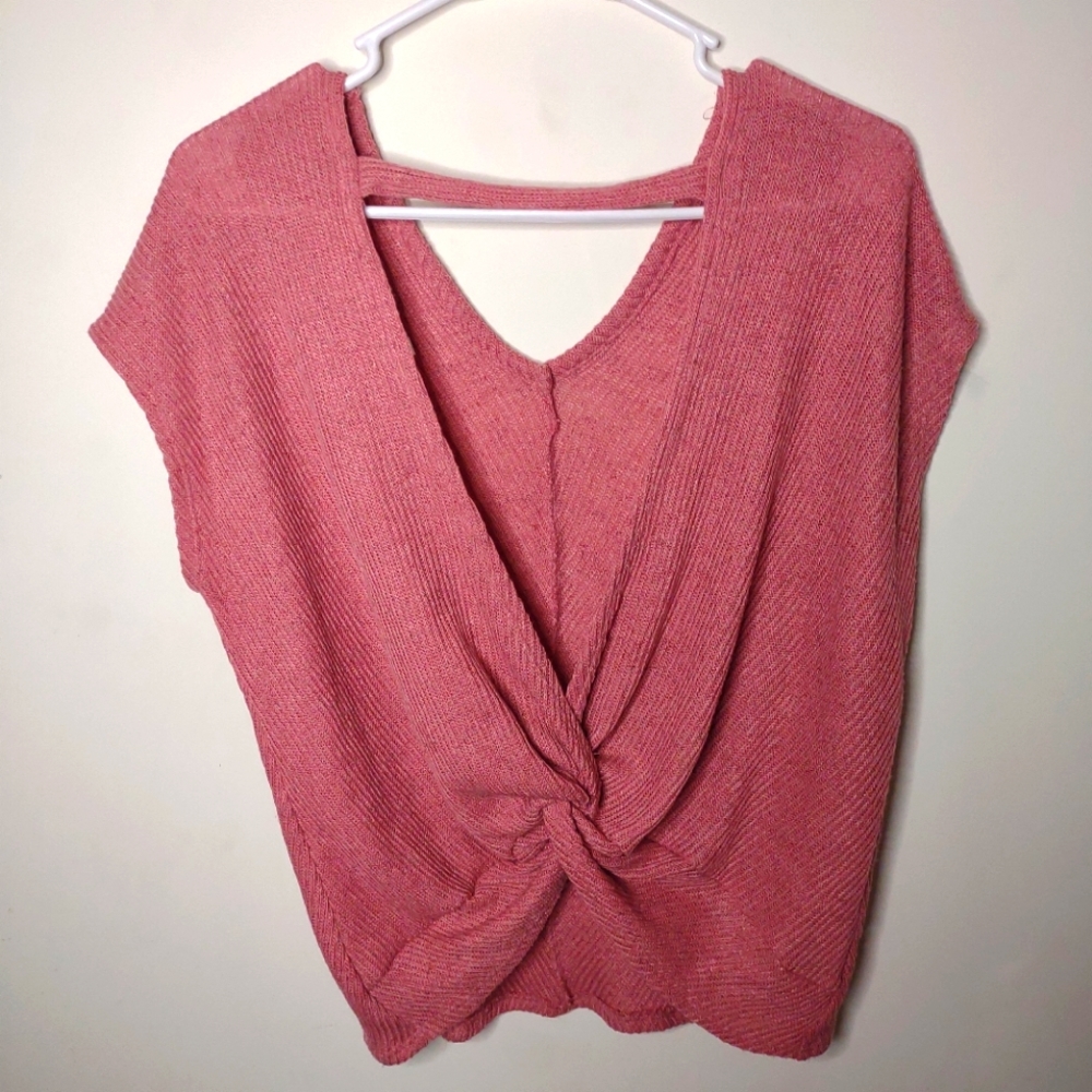 Open Back Knit Top Sadie & Love